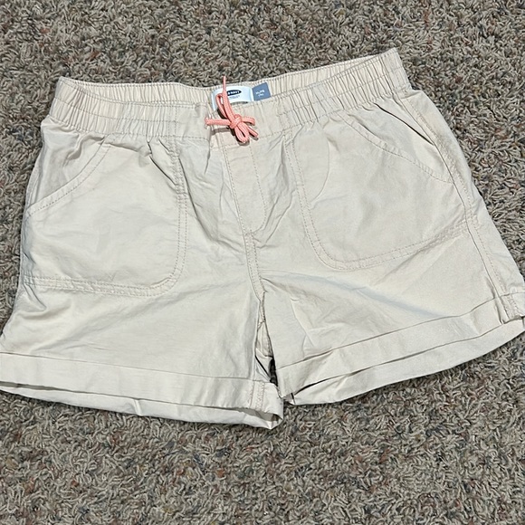 Lot of 5 pairs of Girls sz Xl 14 shorts khaki chambray coral navy aqua - Picture 2 of 8